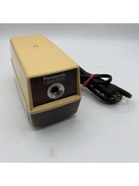 Panasonic KP-100 Electric Pencil Sharpener w/Auto Stop Vintage Tested Works
